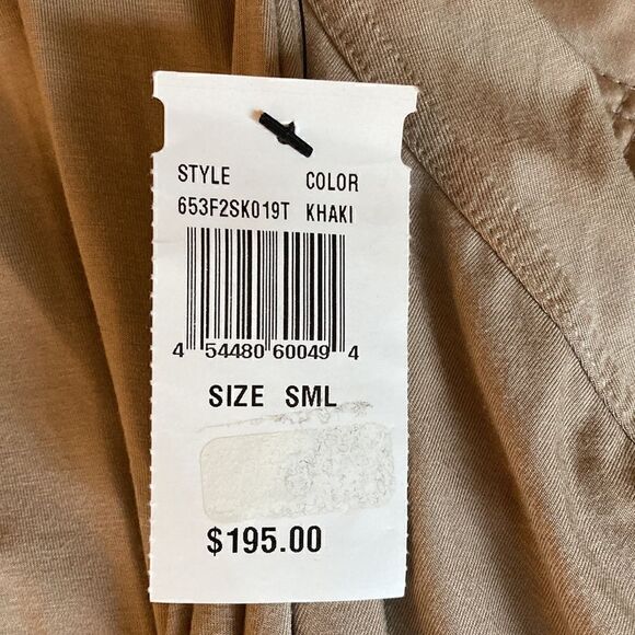 9/15 NWT Exclusively at Saks Fifth Avenue Tunic Top/Coverup in khaki. Size Small - Picture 8 of 9